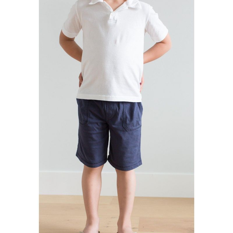 City Threads USA-Made Boys Cotton UPF 50+ Soft 3-Pocket Jersey Shorts, 4 of 6