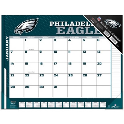 Nfl Philadelphia Eagles 22' X 17' 2024 Desk Calendar : Target