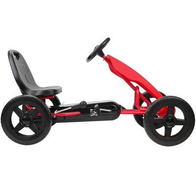 Red Adjustable Pedal Go Kart with EVA Wheels