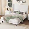 Queen Size Platform Bed with Comfortable High Back Design - 3 of 4