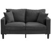 NicBex Corduroy Loveseat Sofa,Sofa with Wooden Frame and 2 Pillows,Modern Upholstered Sofa for Living Room,Office - 4 of 4