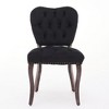 Sapphtopaz French Style Dining Chairs Set of 2 Upholstered Chair with Button Tufting and Nailhead Velvet Chairs for Dining Room, Living Room - 2 of 4