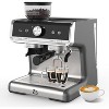 Espresso machine with built-in grinder, rapid heating, milk frother, ideal for home or office use - 2 of 4
