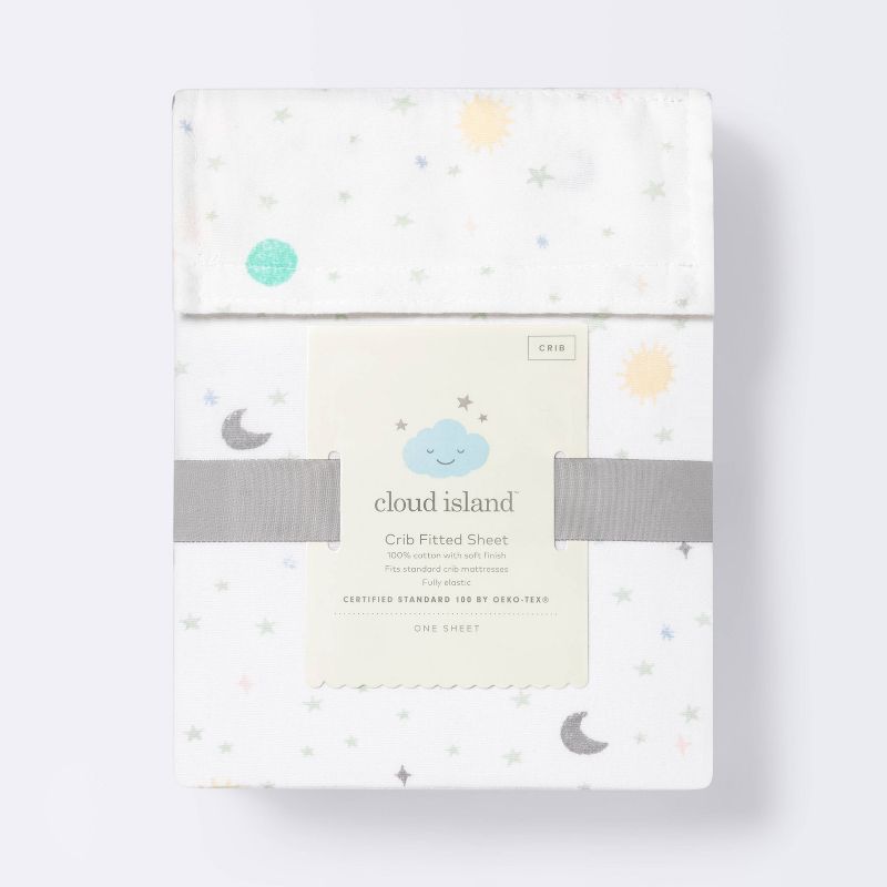 Fitted Crib Sheet Space - Cloud Island&#8482;, 5 of 6