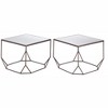 Arzon Coffee Table Set (2-Piece) – 16.5" H Mirror Glass & Bronze Metal Frame by Zuo Modern - 4 of 4