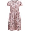 GRACE & GRANDEUR Women's Plus Size Floral Print Button Decor V Neck Flowy Maxi A Line Dresses with Pockets - 4 of 4