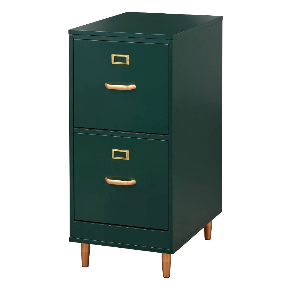 Photos - File Folder / Lever Arch File Dixie 2 Drawer Cabinet Green - Buylateral