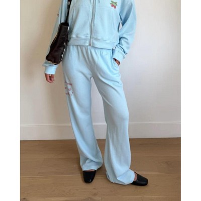 Women's Life Is Sweet Wide Leg Sweatpants - The Mayfair Group XS
