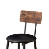 DSVIMOY Counter and Bar Stool Set with Upholstered Stools and Shelf for Kitchen and Dining, Brown, 28"*27.56"*5.51" - 4 of 4