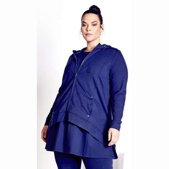 Women's Plus Size Weekender Bamboo Jacket - navy | Amber & Vanilla