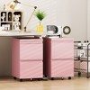 AOBABO  Drawer File Cabinet with Lock,Metal Filing Cabinet with Wheels for Home Office & Business Enterprise, Legal/Letter Size, No Assembled Required - 2 of 4