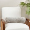 Saro Lifestyle Luxurious New Zealand Sheepskin Bolster Pillow with Soft Poly Fill - 3 of 3