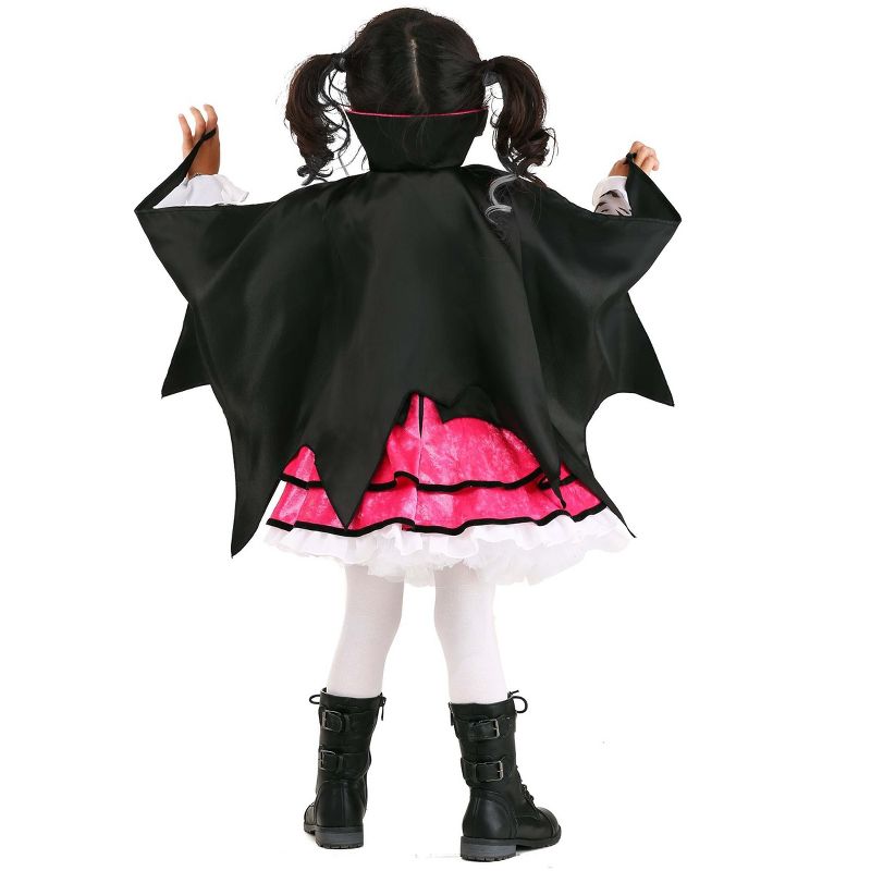 HalloweenCostumes.com Pink Vampire Toddler Costume, 2 of 4