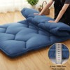 Japanese Futon Mattress with Wavy Lines, Queen Size Japanese Futon Floor Mattress, Roll Up Sleeping Mattress for Floor, Camping Trips - 3 of 4