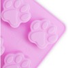 JDICTION 4PCS Puppy Paw & Bone Silicone Mold Set, Food Grade Non-Stick Mold for Chocolate, Candy, Ice Cubes & Dog Treats - 4 of 4