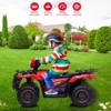 Kids Ride On ATV, 12V Electric Car for Kids, 4-Wheeler Quad Car Toy with Dual Speed Adjustment, Led Light, Music - 3 of 4