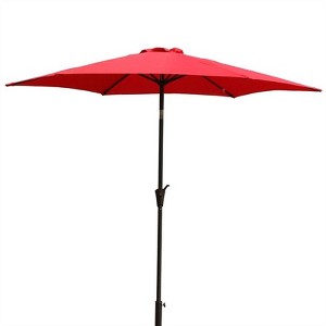 VisioGear Umbrella, Pole Umbrella With Carry Bag, for Garden, Deck, Backyard and Pool, Red, 55.12*5.12*5.12 - 1 of 4