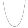 Black Bow Jewelry 2.2mm, 14k White Gold Diamond Cut Solid Cable Chain Necklace - 3 of 4