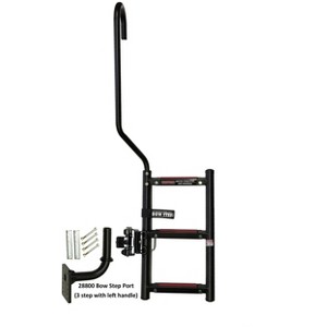 Quality Mark 28801 Bow Step - 3-Step, Starboard , Black - 1 of 4