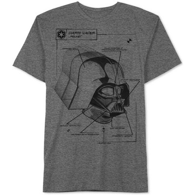 Jem Mens Darth Vader Blueprint Graphic T-Shirt