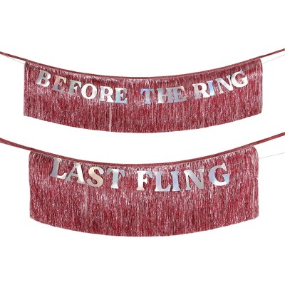 Packed Party Last Fling Before The Ring Letter Garland
