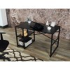NicBex 47 Inch Computer Desk Home Office Desk with 2 Open Shelves and Metal Frame - 2 of 4