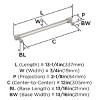 Amerock Farewind Appliance Pull for Large Panels and Oversized Cabinets - 3 of 4