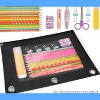 Fmeida Pencil Pouch for 3 Ring Binder, 2 Pack Binder Pencil Pouch with Clear Window Pencil Bags with Zipper & Reinforced Grommets - 4 of 4