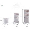 Racxily 2-layer Multi-functional Organizing Shelving Bathroom Sorting Dirty Laundry Basket Plastic Large Mobile Storage Basket - 3 of 4