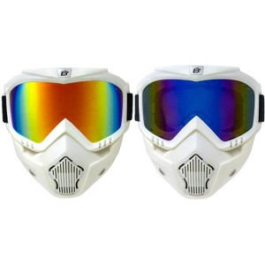 2 Pairs of Birdz Eyewear Skylark Safety Goggles with Red, Blue Lenses - 1 of 4