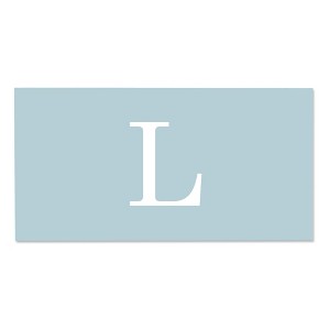 Personalization Mall Simple Initial Personalized Beach Towel, Powder Blue - 1 of 2