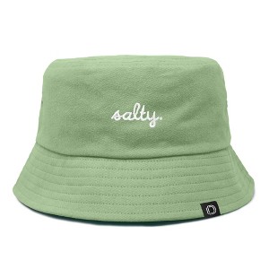 Dalix Salty Embroidered Bucket Hat Cotton Summer Beach Vacation Cap Womens - 1 of 4