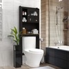 NicBex Over The Toilet Storage Cabinet with Adjustable Shelves&1 Door Cabinet,Toilet Cabinet for Bathroom,Space-Saving Organizer,Black - 4 of 4