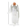 Syemin Inflatable Holiday Decorations Outdoor Halloween Hanging Pumpkin Ghost Decorations Outdoor Halloween, Green, 15.7"*13.4"*47.2" - 3 of 4