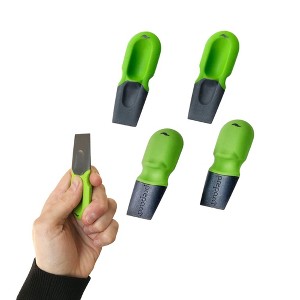 Prepara Thumb Scraper, 4-Pack - Durable Kitchen Cleaning Tools with Ergonomic Grip, BPA-Free Plastic & Nylon, Dishwasher Safe Scrapers - 1 of 4