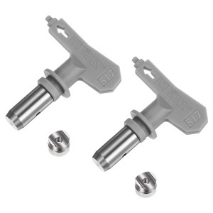 Unique Bargains 304 Stainless Steel Reversible Airless Sprayer Paint Nozzles 2 Pcs - 1 of 4