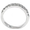 Pompeii3 White Gold 1/4ct Diamond Curved Wedding 14K New Ring - 3 of 4