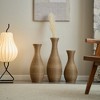 Infurnic Decorative Vases Set of 3 Designer Vases Artificial Rattan Vases for Living Room, Entryway, or Hallway, Beige, 22.44"*9.84"*29.72" - 2 of 4