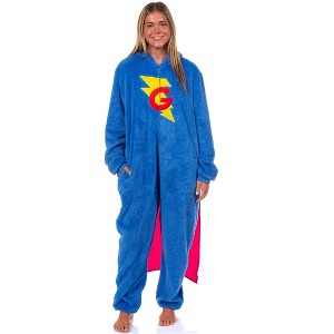 Sesame Street Union Suit Character Hooded Costume Kigurumi Pajama - 1 of 4