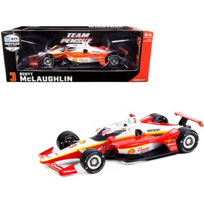 Dallara IndyCar #3 Scott McLaughlin "Shell V-Power Nitro+" Team Penske "NTT IndyCar" (2020) 1/18 Diecast Model Car by Greenlight