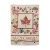 Evergreen Flag Welcome Fall Leaf Garden Flags 12x18 Double Sided, Small Garden Flags for Outside, Fall Decorations for Home, Porch, Yard - 3 of 4