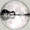 Men's Design By Humans Moonlight Nature Guitar II By Maryedenoa T-Shirt - 2 of 3