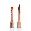 Unique Bargains Home DIY Nail Art Liner Brush Pink 1 Pc White - 3 of 4