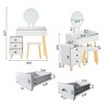 NicBex Makeup Vanity Desk with Mirror and Light,Modern Makeup Table with Drawers for Bedroom,White - 3 of 4