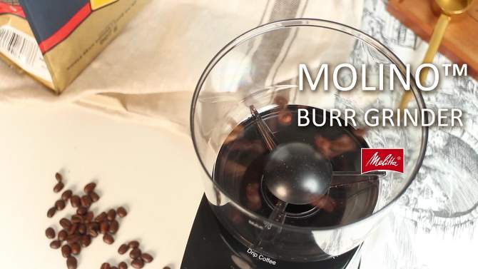 Melitta Molino Coffee Mill Grinder, 2 of 9, play video