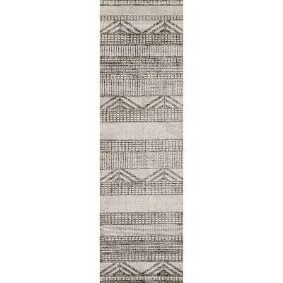 Momeni Noho Geometric Machine Loomed Rug Sand