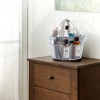 LunaLulinlk Natural Mesh Shower Storage Basket, Portable for Bathroom and Gym, Hanging Storage Basket, Quick Dry Toiletry Bag (8 Pockets | Gray) - 2 of 4