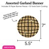Big Dot of Happiness Hello New Year Garland Banner, 2026 New Year's Eve Decor, 30 Ft of Cord, 15 Paper Disco Balls Midnight Clock Shapes Double-Sided - 4 of 4