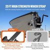 VEVOR Hand Winch, 1200 lbs Pulling Capacity, Boat Trailer Winch Heavy Duty Rope Crank with 23 ft Polyester Strap and Two-Way Ratchet - 3 of 4