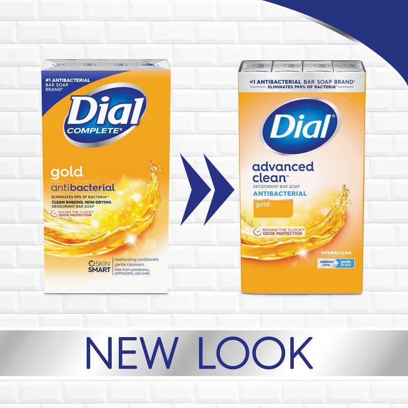 Dial Antibacterial Deodorant Gold Bar Soap, 4 of 11